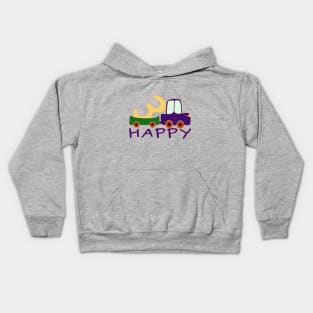 Happy three is just coming Kids Hoodie